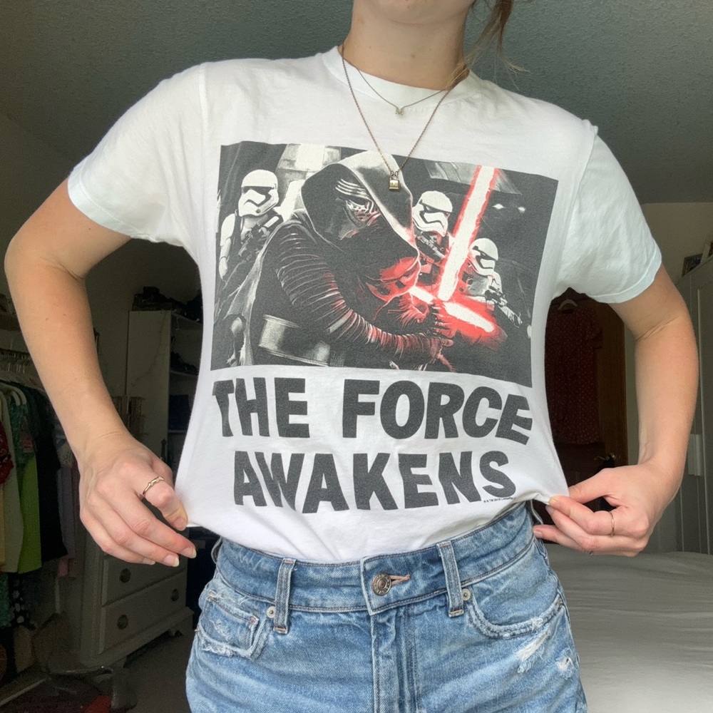 star wars the force awakens kylo ren white t-shirt - Picture 3 of 12
